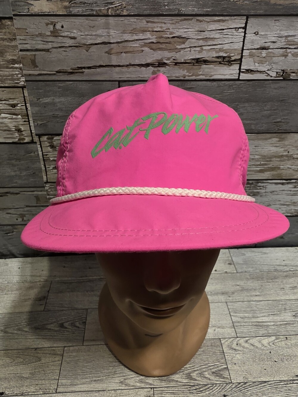 Catapillar Cat Power Women’s Hot Pink Rope-Trim Cap